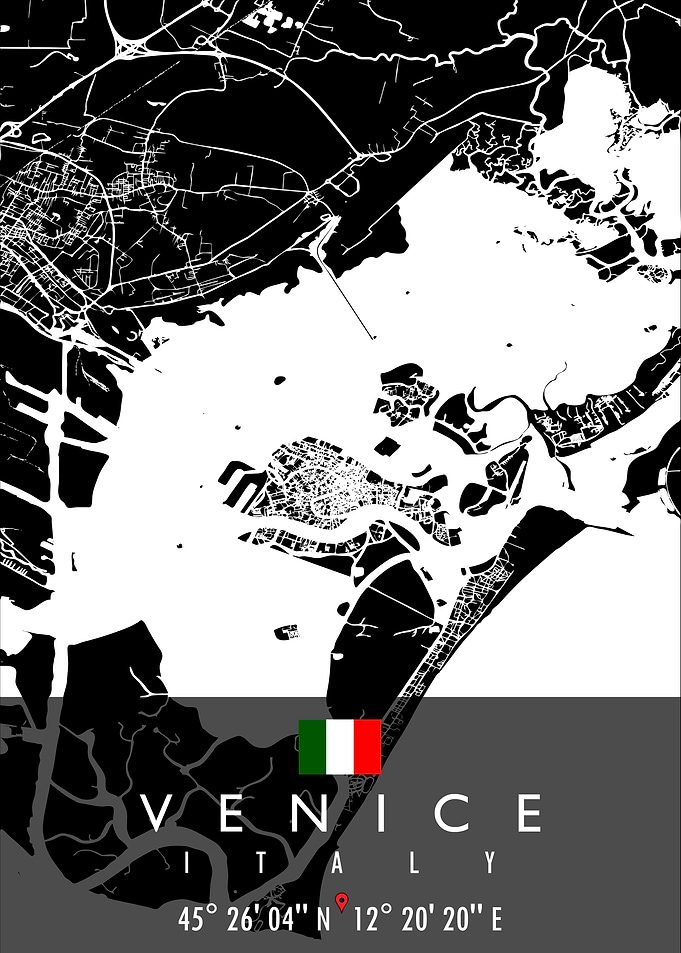 VENICE MAP ITALY