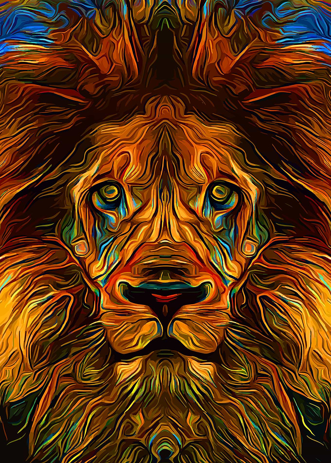 Lion Abstract