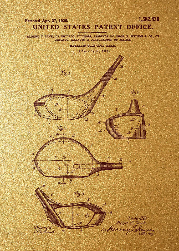 7 Golf Club Head Patent