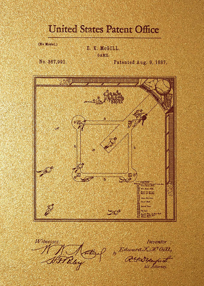 5 Baseball Game Patent