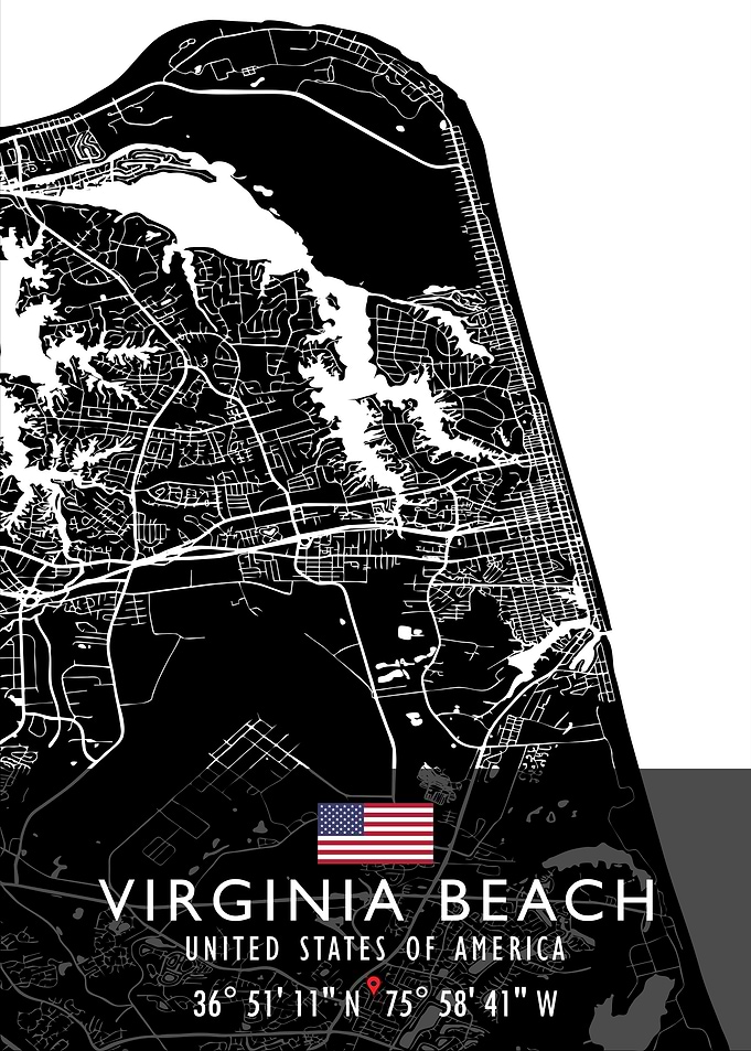 VIRGINIA BEACH MAP USA