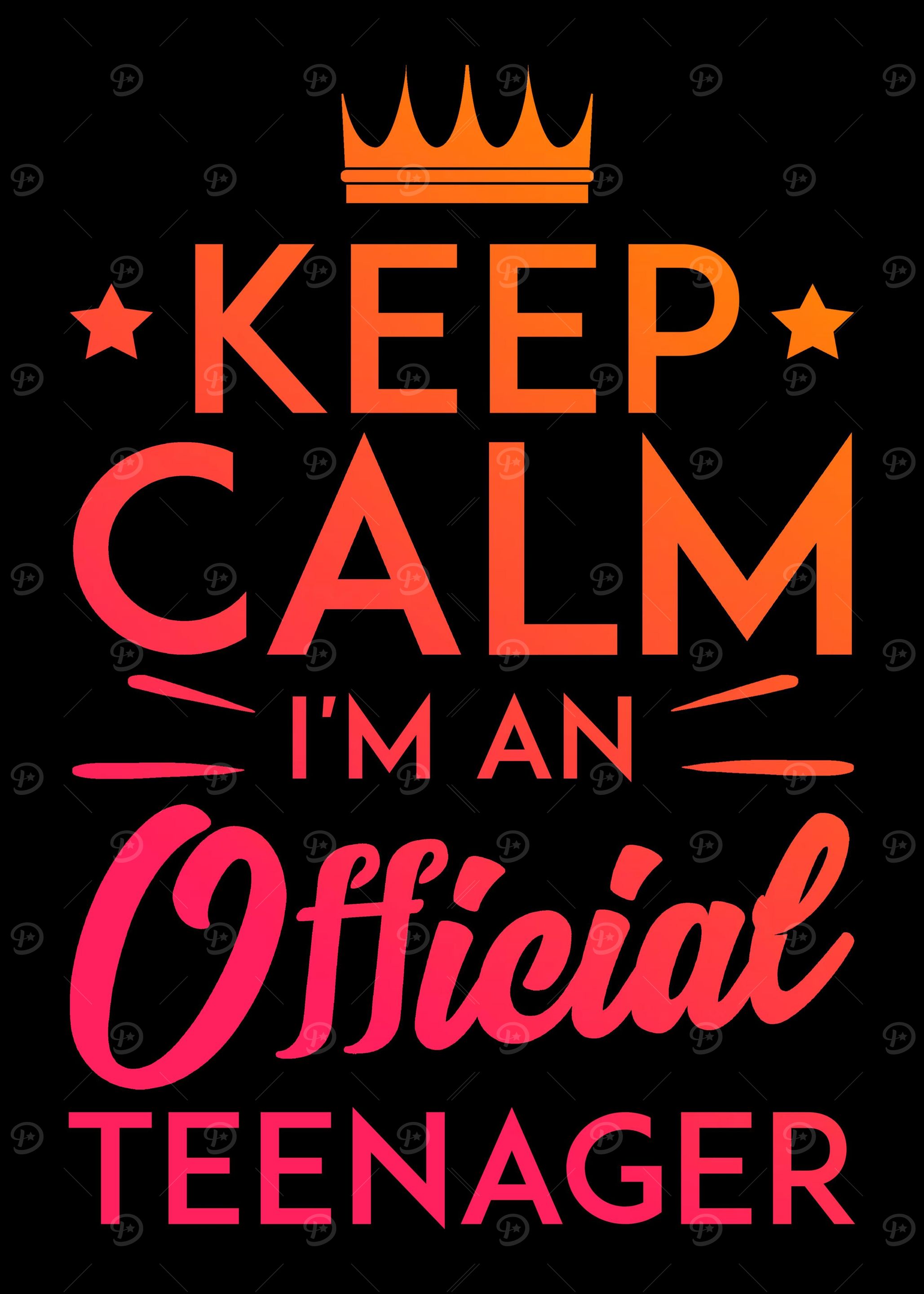 Keep Calm Already Teenager