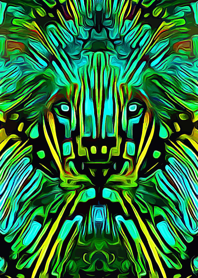 Lion Abstract 2