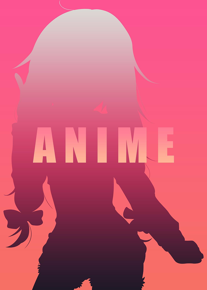 Anime Black Pink Art