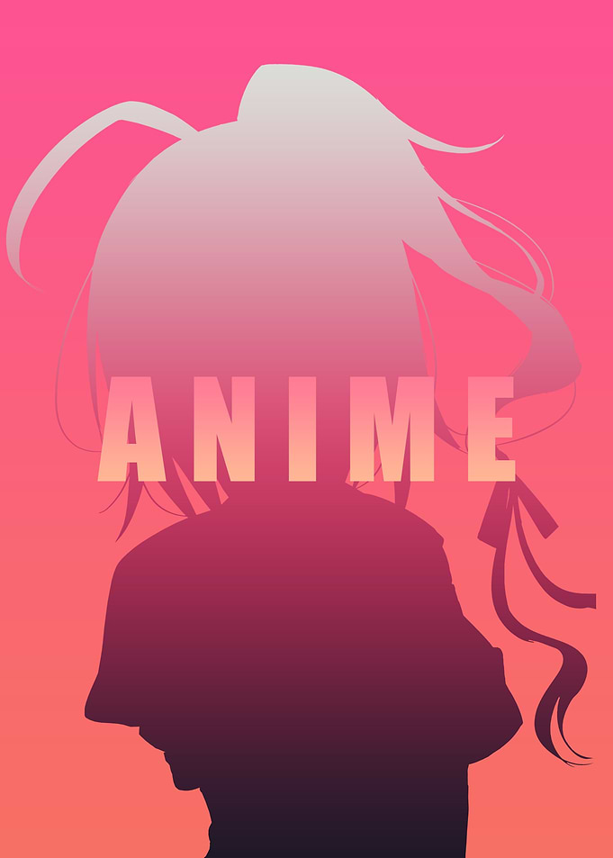 Anime Black Pink Art