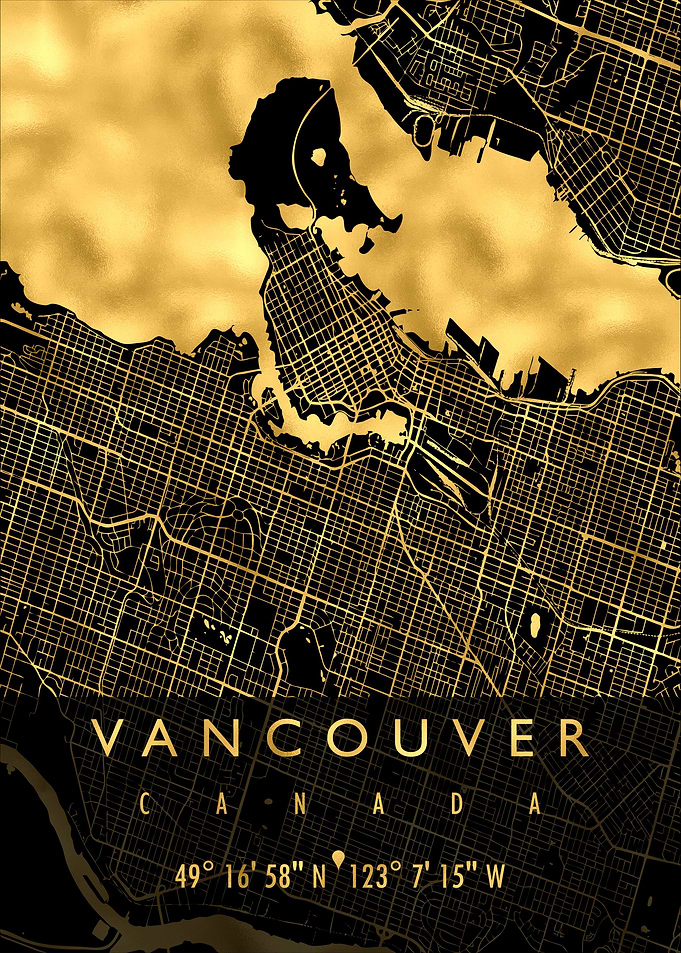 VANCOUVER MAP CANADA