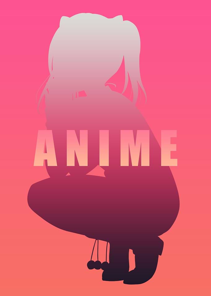 Anime Black Pink Art
