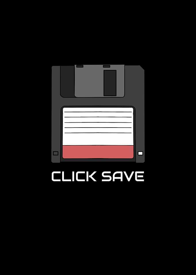 Click Save Floppy Disk 90s