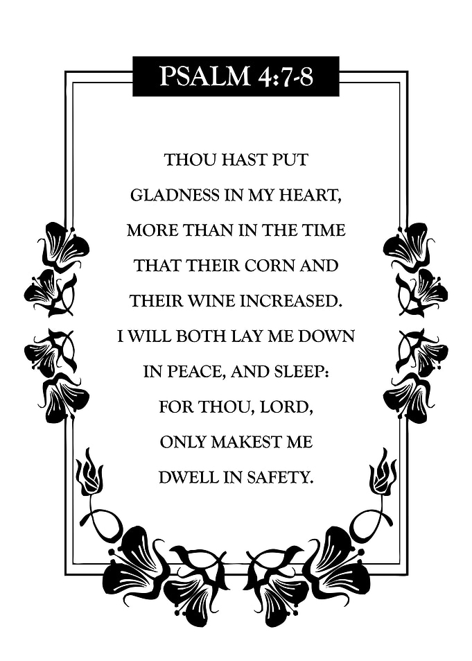 Psalm 4 7 8