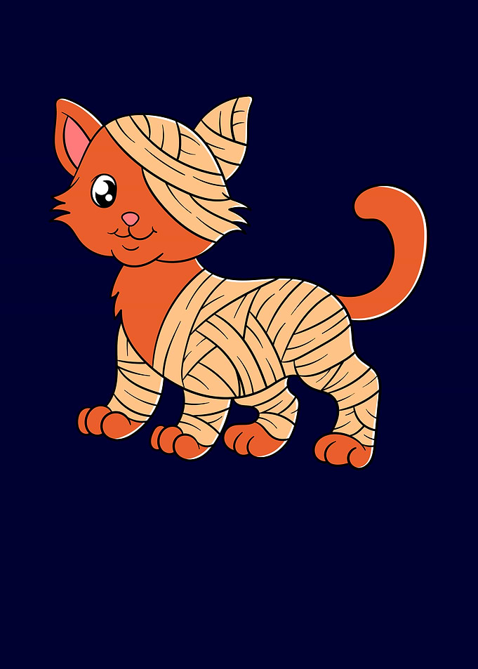 Halloween Cat Mummy