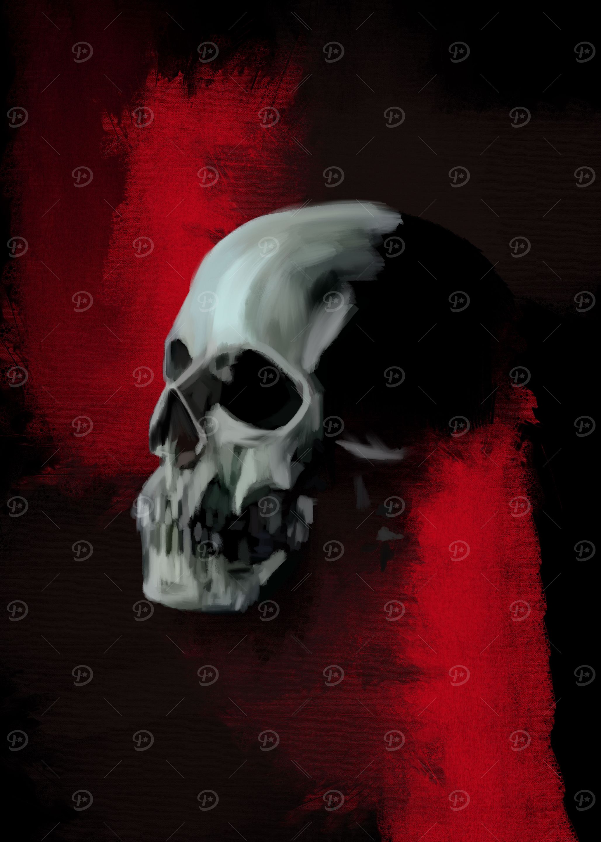 Abstract Skull