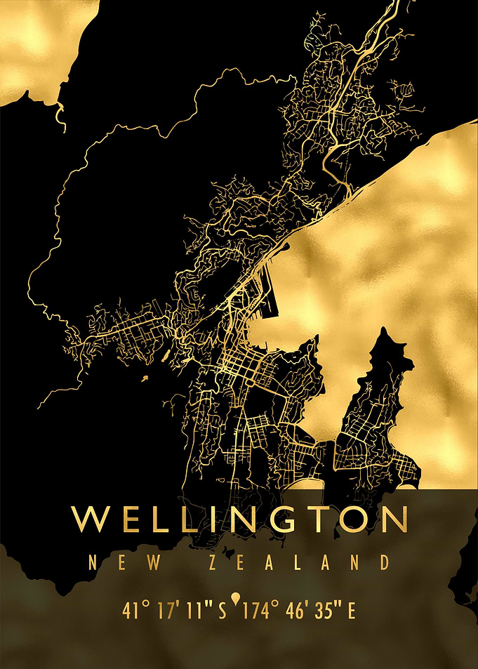 WELLINGTON MAP NEW ZEALAND