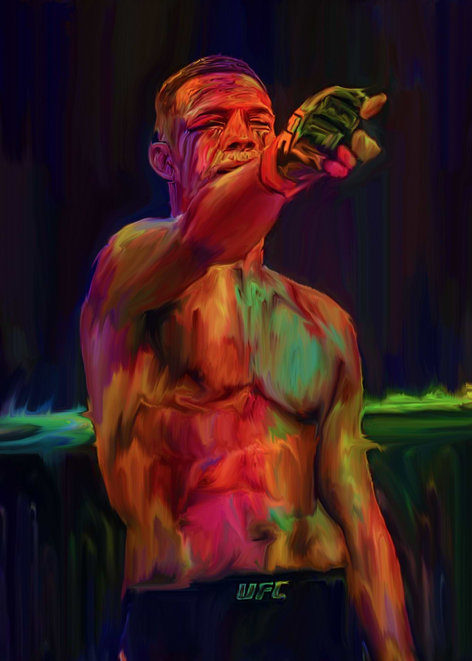 Nate Diaz Abstract