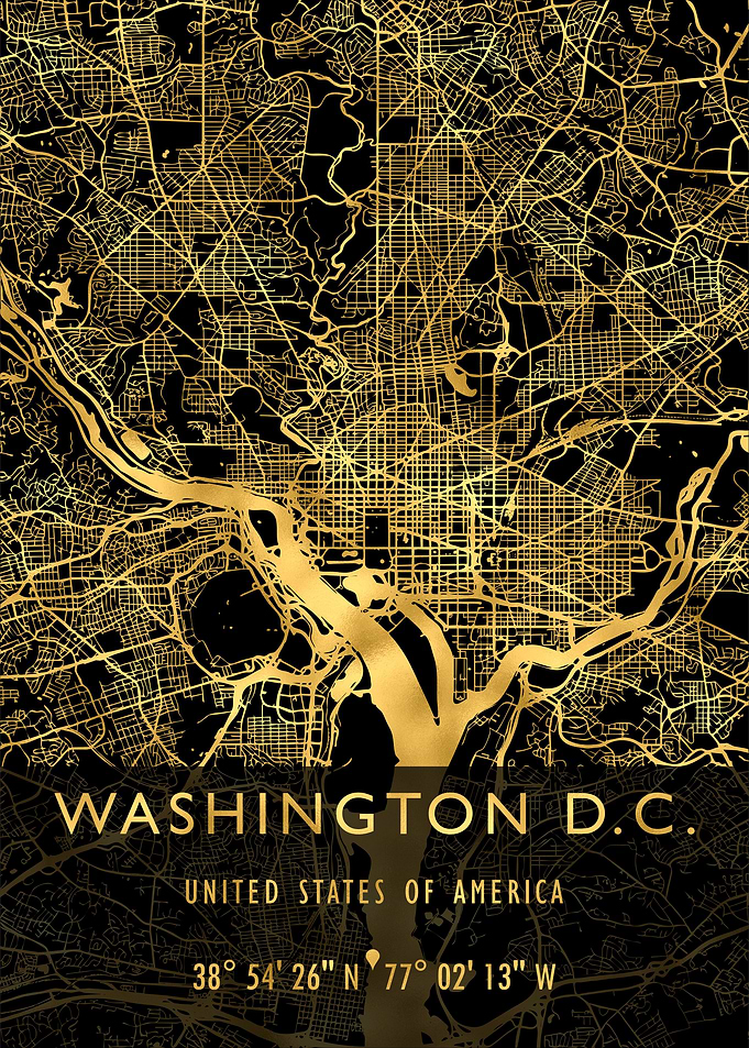 WASHINGTON DC MAP USA