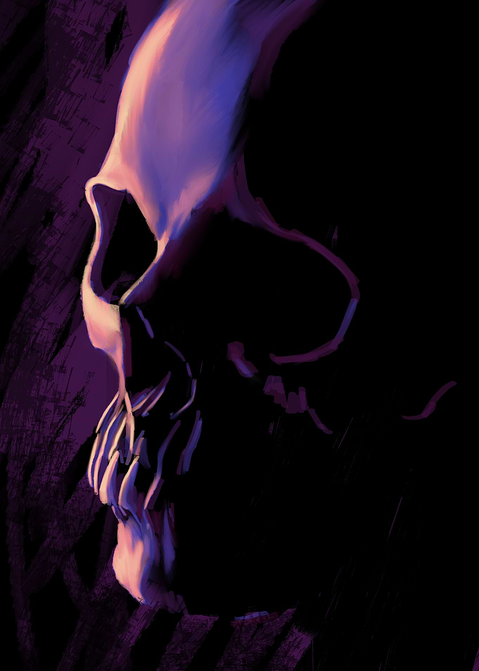 Skull in Purple