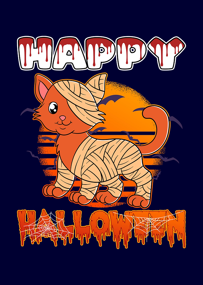 Halloween Cat Mummy