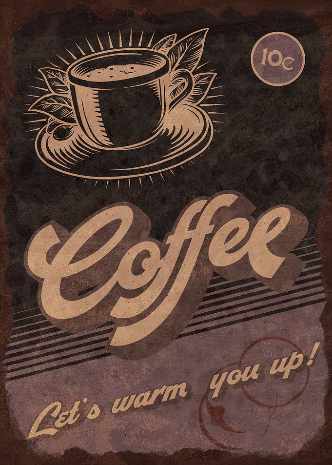 Retro Coffee Sign