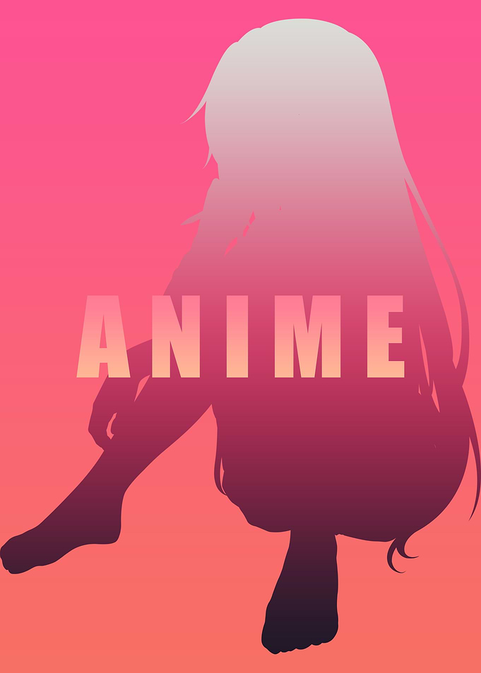 Anime Black Pink Art