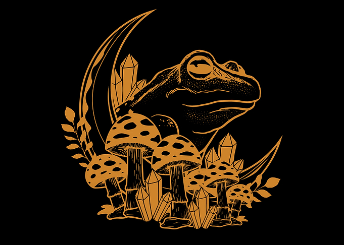 Cottagecore Frog Occult