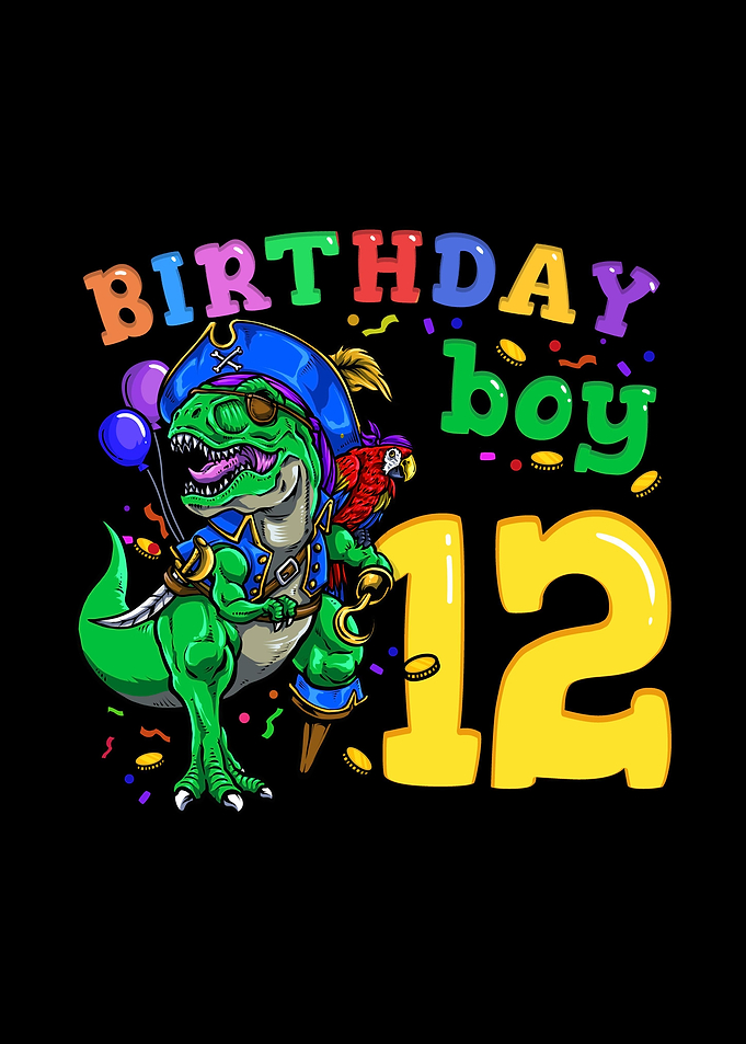 12th Birthday Dino Pirate