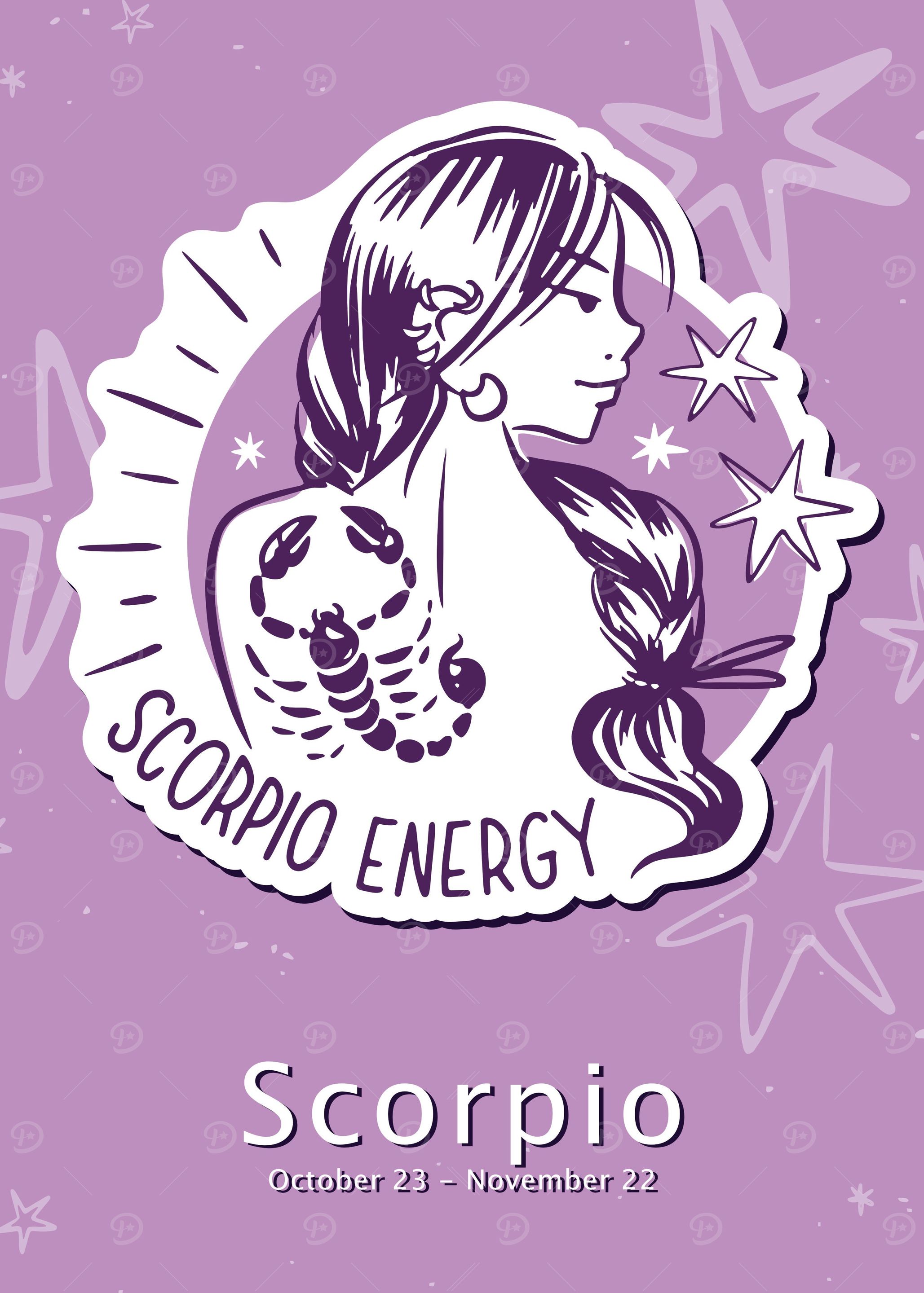 Scorpio zodiac sign badge