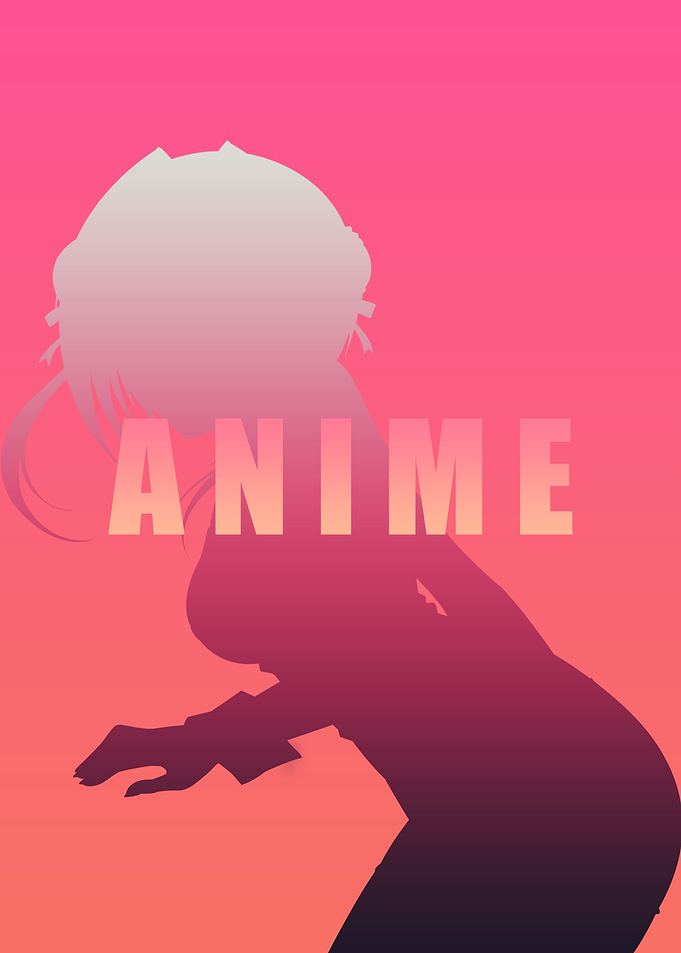 Anime Black Pink Art