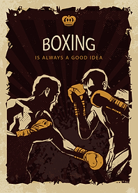 Motivational boxing poster