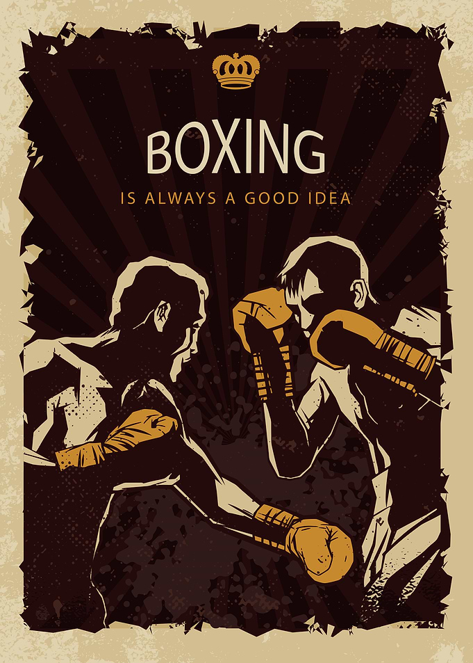 Motivational boxing poster