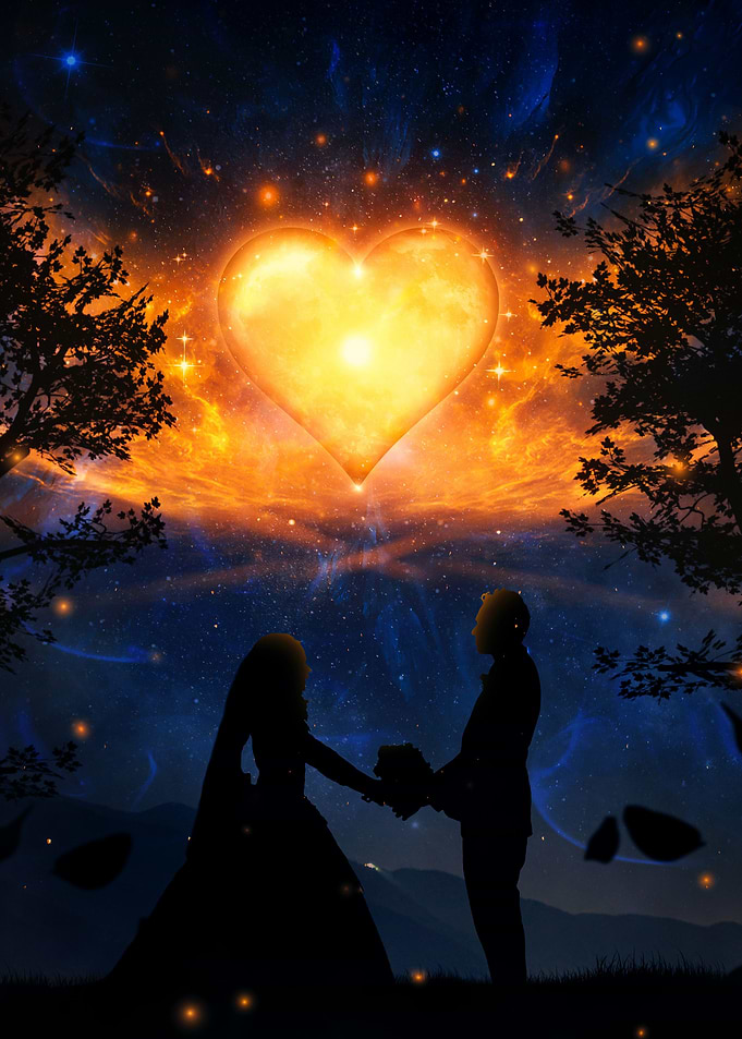 Moon Heart Poster