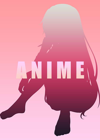 Anime Black Pink Art Two