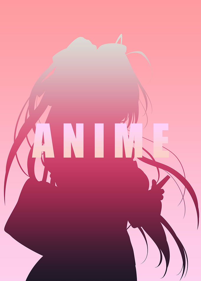 Anime Black Pink Art Two