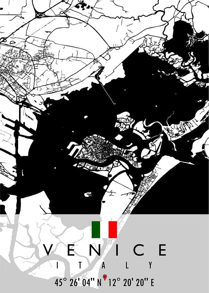 VENICE MAP ITALY