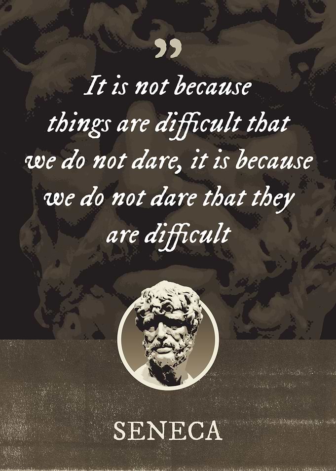 It is not because things