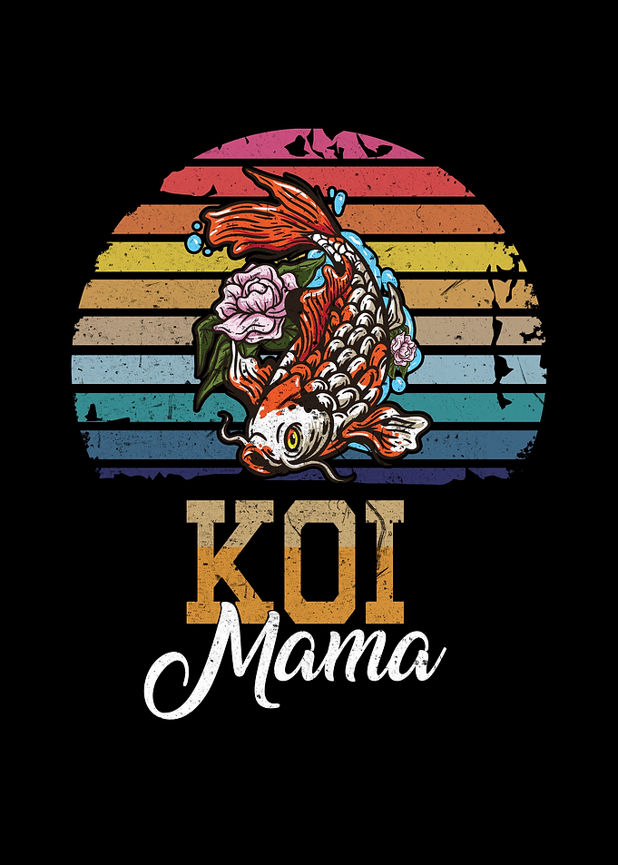 Koi Fish Retro Japanese