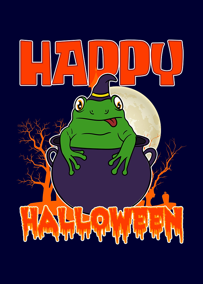Halloween Frog Witch