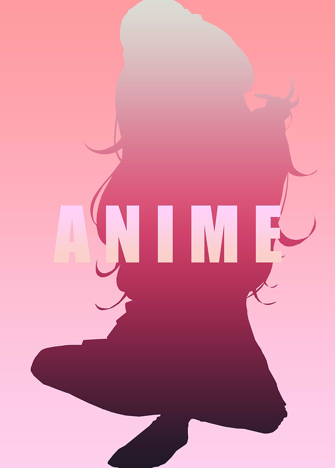 Anime Black Pink Art Two