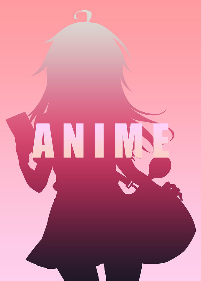 Anime Black Pink Art Two