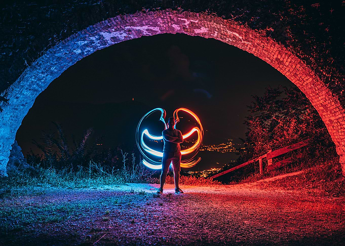Colorful long exposure