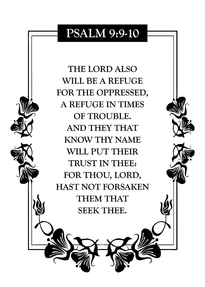 Psalm 9 9 10