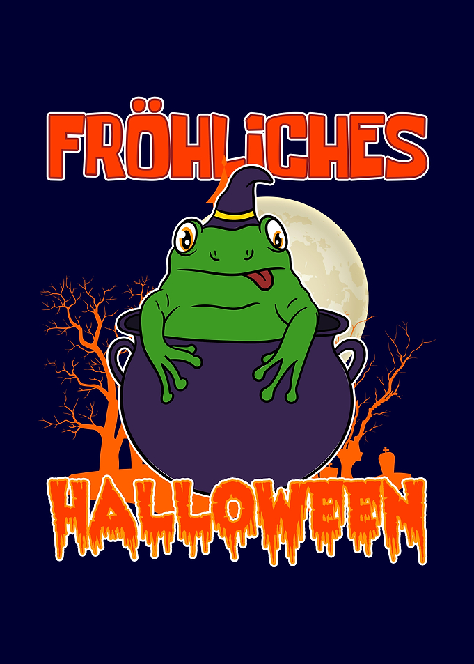 Halloween Frog Witch