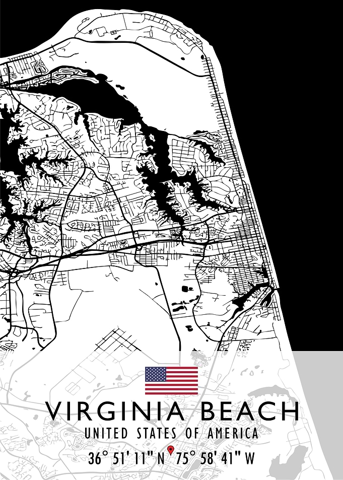 VIRGINIA BEACH MAP USA