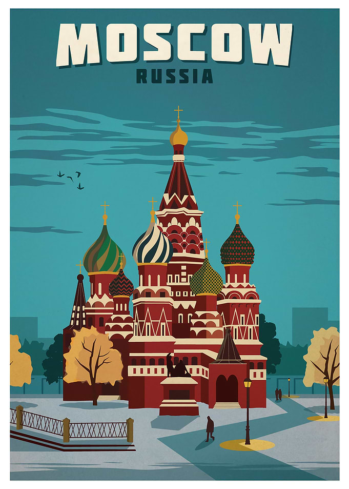 Moscow Russia Vintage