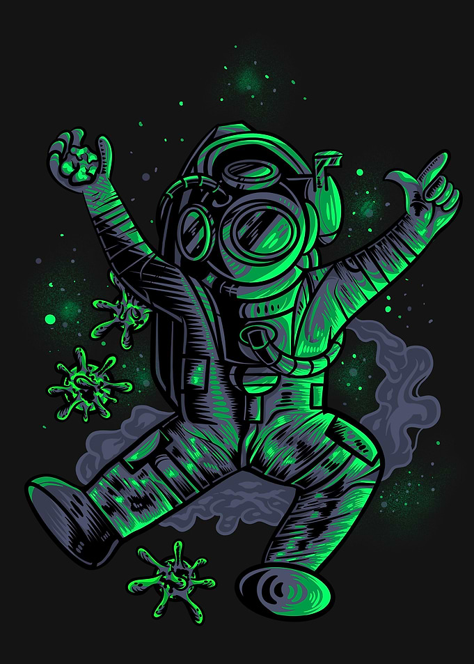 virusresistant astronaut