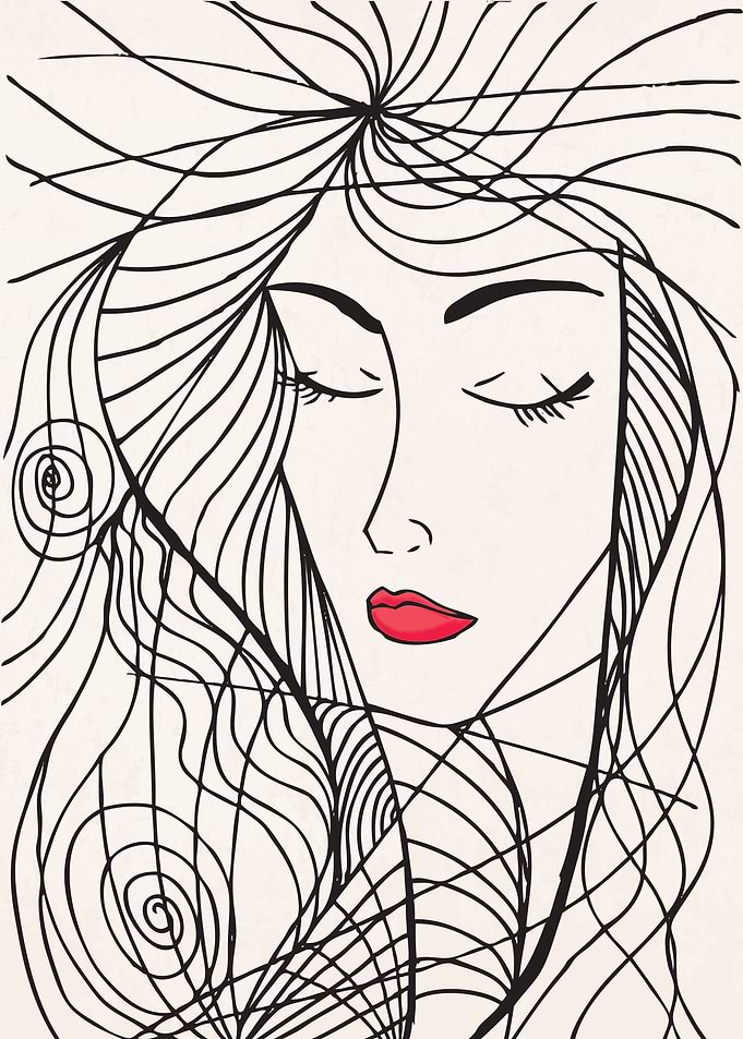 Woman Portrait Sketch Art