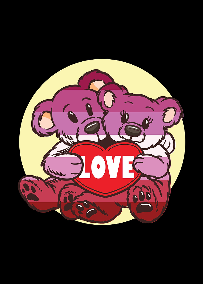 Lesbian Cute Bears Colors