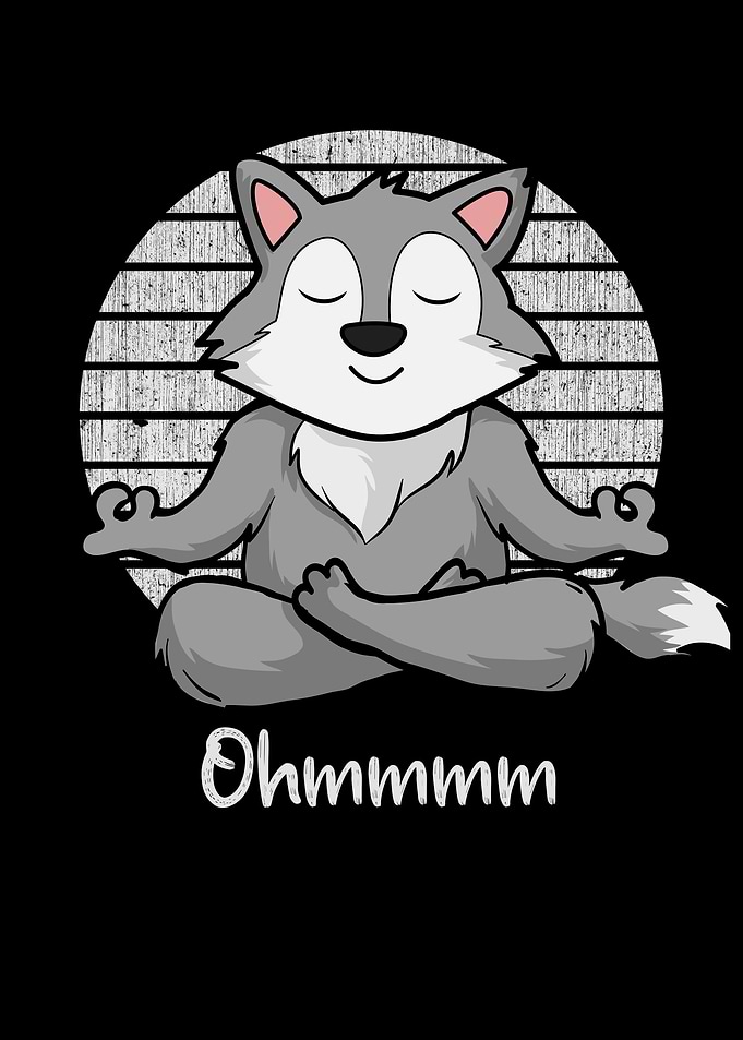 Meditation Wolf Yoga