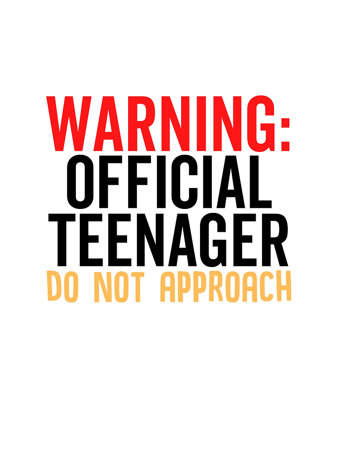 Warning Official Teenager