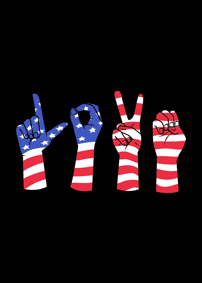 ASL American Flag