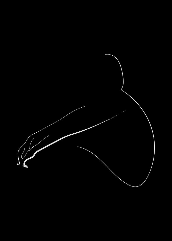 Body Woman Line Art Simple