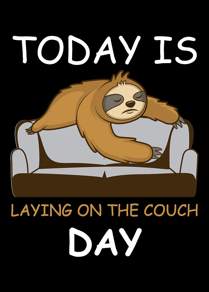 Laying On The Couch Funny